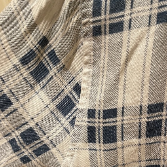 Rails Navy and Cream Plaid Button-Down Shirt - Picture 3 of 3
